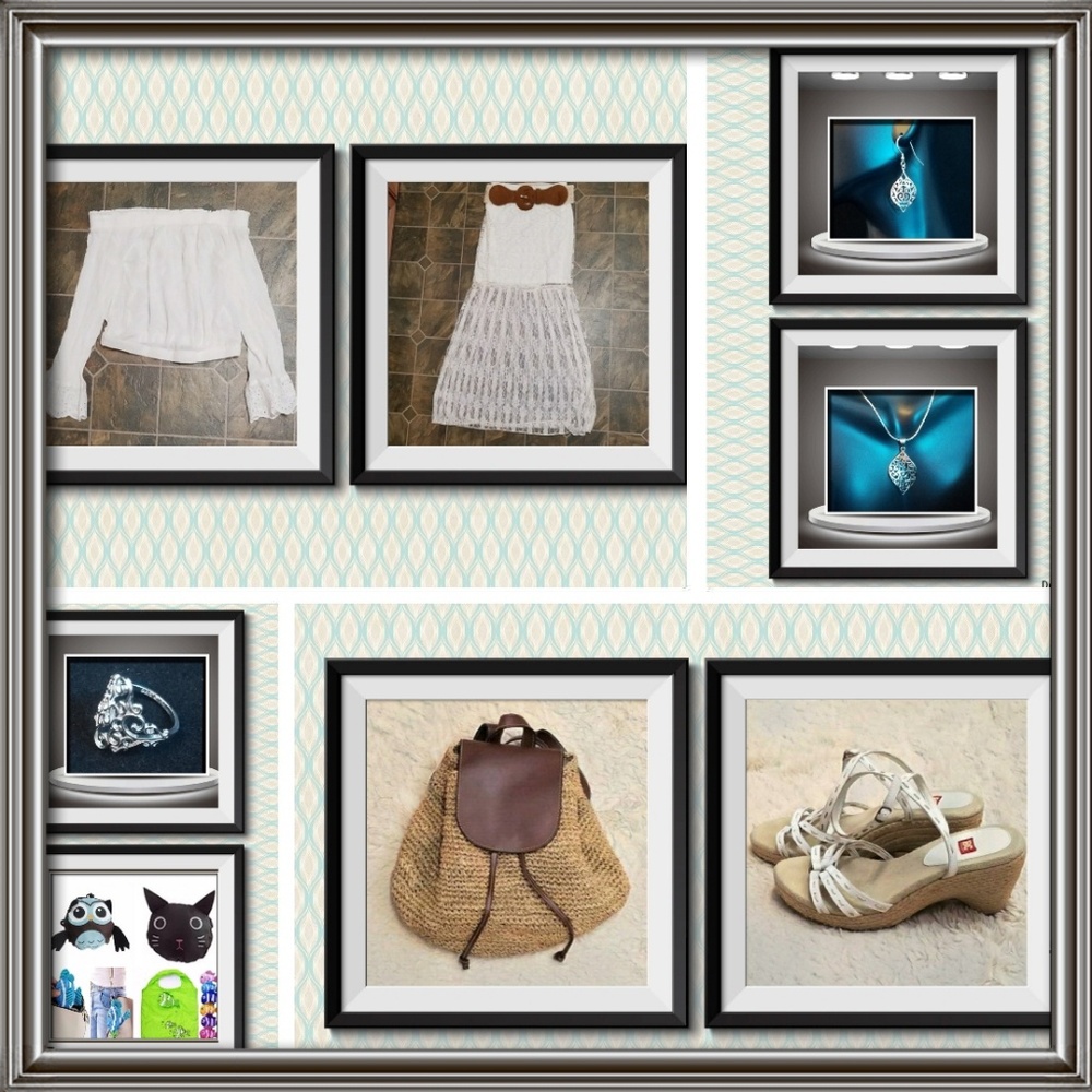 Complete outfit, fully matched, 8 pieces.